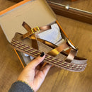 Sandália Papete Beira Rio Circulo Dourado 8546.207