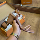 Sandália Beira Rio Salto Bloco com Tiras Finas 8436.213