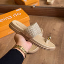 Sandália Beira Rio Slide Crochê 8513.115