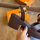 Sandália Beira Rio Salto Bloco Tiras Entrelaçadas 8517.206