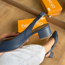 Sandália Beira Rio Salto Bloco e Bico Fino 4182.220