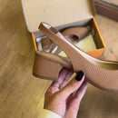 Sandália Beira Rio Salto Bloco e Bico Fino 4182.220