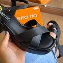 Sandália Beira Rio Salto Bloco Tiras Entrelaçadas 8517.206