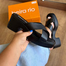 Sandália Beira Rio Tamanco Tiras Entrelaçadas Palmilha Macia 8517.210