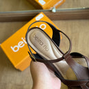 Sandália Beira Rio Salto Bloco Tiras Entrelaçadas 8436.242