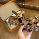 Sandália Papete Beira Rio Circulo Dourado 8546.207